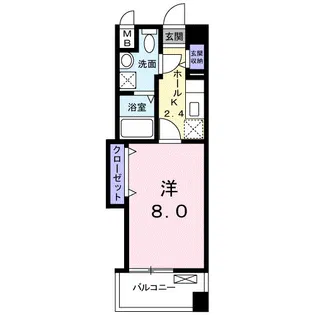 アルコバレーノ【4階】の間取り