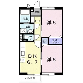 ケープマロンテール【1階】の間取り