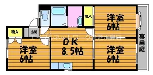 ラ・メール福島【1階】の間取り