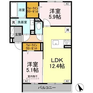 D-residence東川口S【1階】の間取り