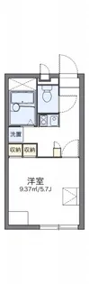 レオパレス福浜B【107号室】の間取り