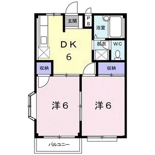 エルディム森Ⅱ【2階】の間取り