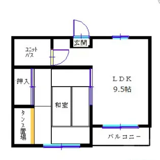 徳毛ビル【3階】の間取り