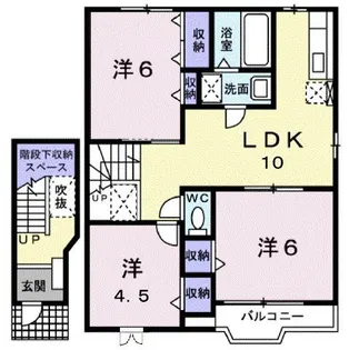リバーサイド瀬戸B【2階】の間取り