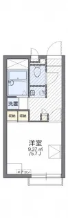 レオパレスピュア高松【208号室】の間取り