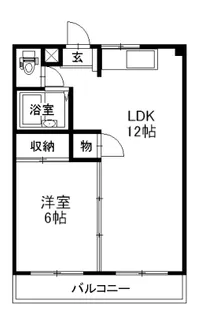 チェリーハウス瀬戸【1階】の間取り