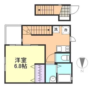 CASA WEST【2階】の間取り