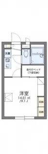 レオパレス吉備中山【101号室】の間取り