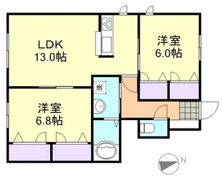 パルテフォルミオ【1階】の間取り