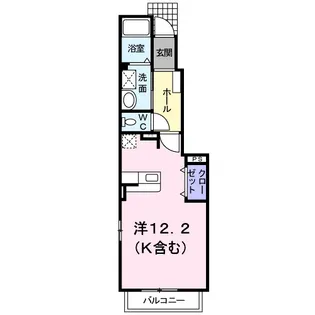 レジデンス手城【1階】の間取り