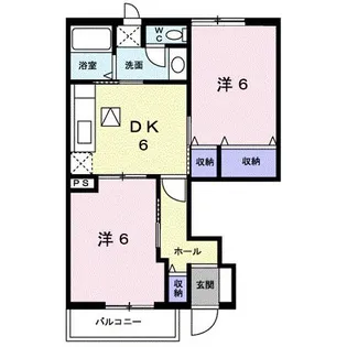 シーサイド西ノ浜B【1階】の間取り