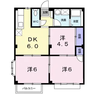 エルディムルナA【2階】の間取り