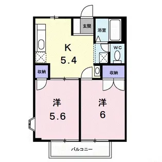 ニューシティカームHIRAOK【2階】の間取り