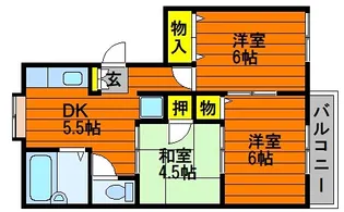 三友コーポ【102号室】の間取り