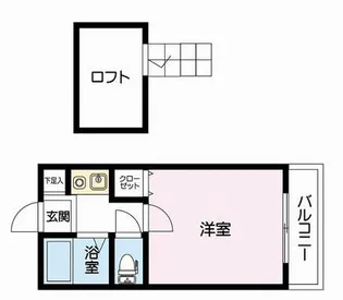 レオパレス南本庄【2階】の間取り