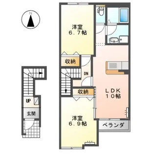 スイレンカ【2階】の間取り