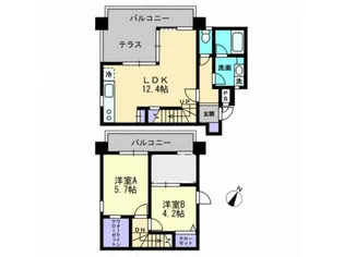 キュービックパレス【603号室】の間取り