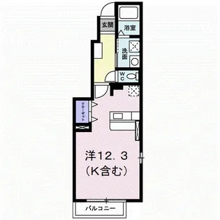 メゾンソレイユ V【1階】の間取り
