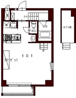コリドールベイ【101号室】の間取り