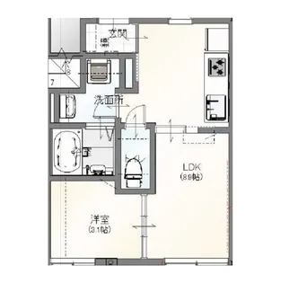 フルスタⅡ【301号室】の間取り