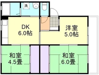 ハーベスト川入【1階】の間取り