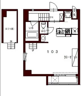 コリドールベイ【1階】の間取り