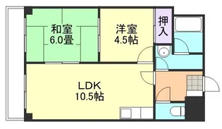 岡山県倉敷市白楽町【アパート】の間取り
