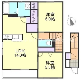 カリーノカーネA棟【2階】の間取り