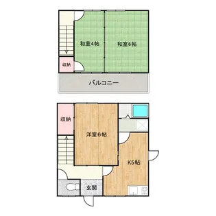 野上アパートの間取り