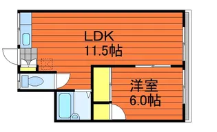 ヴィラ サツキ【201号室】の間取り