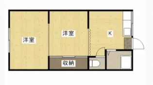 明和マンション【503(※)号室】の間取り