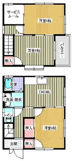 広島県福山市川口町3丁目【一戸建】の間取り