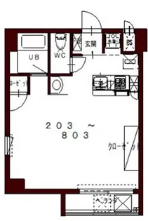 コリドールベイ【6階】の間取り