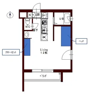 コリドール松福【3階】の間取り