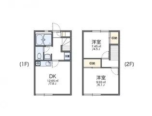 レオパレス高木【109号室】の間取り