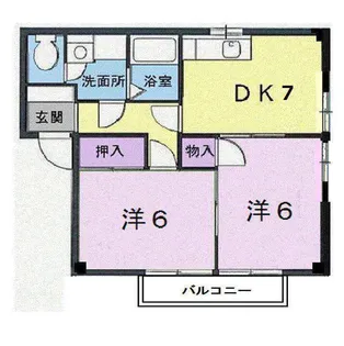 ブリーズコート【1階】の間取り
