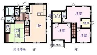 新高山貸家の間取り