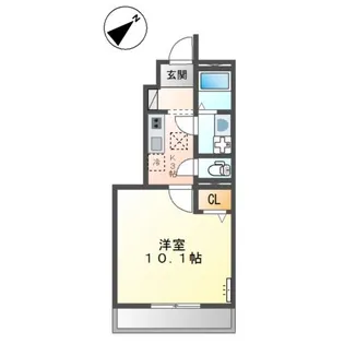 シソーラス・ハピネス【1階】の間取り