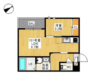 GRANDTIC HIKARI(グランティック ヒカリ)【1階】の間取り