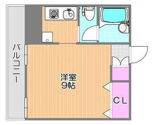 ラ・メール撫川【2階】の間取り