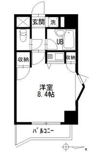 メゾンアルカディア西深津【708号室】の間取り