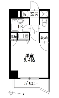 メゾンアルカディア西深津【507号室】の間取り
