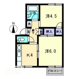 Raffles Elegance【106号室】の間取り