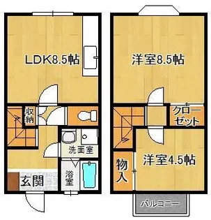 グリーンヒルズ【1階】の間取り