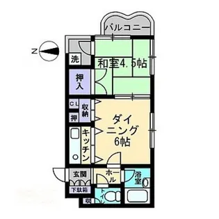アルファエステート錦町【6階】の間取り