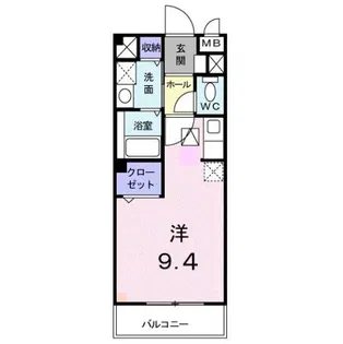 カーサ木太Ⅱ【103号室】の間取り