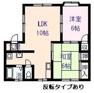 ヴィラ丹波屋B【102号室】の間取り
