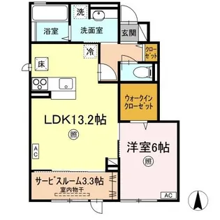 Kadoyakan C棟【102号室】の間取り