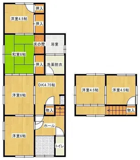 広島県福山市東深津町5丁目【一戸建】の間取り