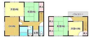 広島県福山市本庄町中1丁目【一戸建】の間取り